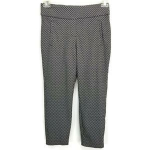 APT 9 Size 6 Ankle Cropped Pants  Black Gray NWOT